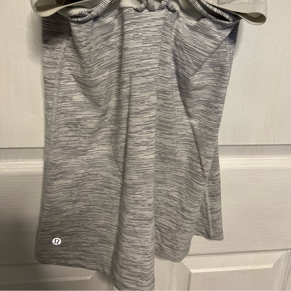 5/$100 Lululemon Grey/White Tank - Picture 3 of 5